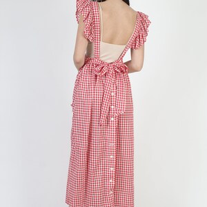 Country Gingham Pinafore Dress main image 1