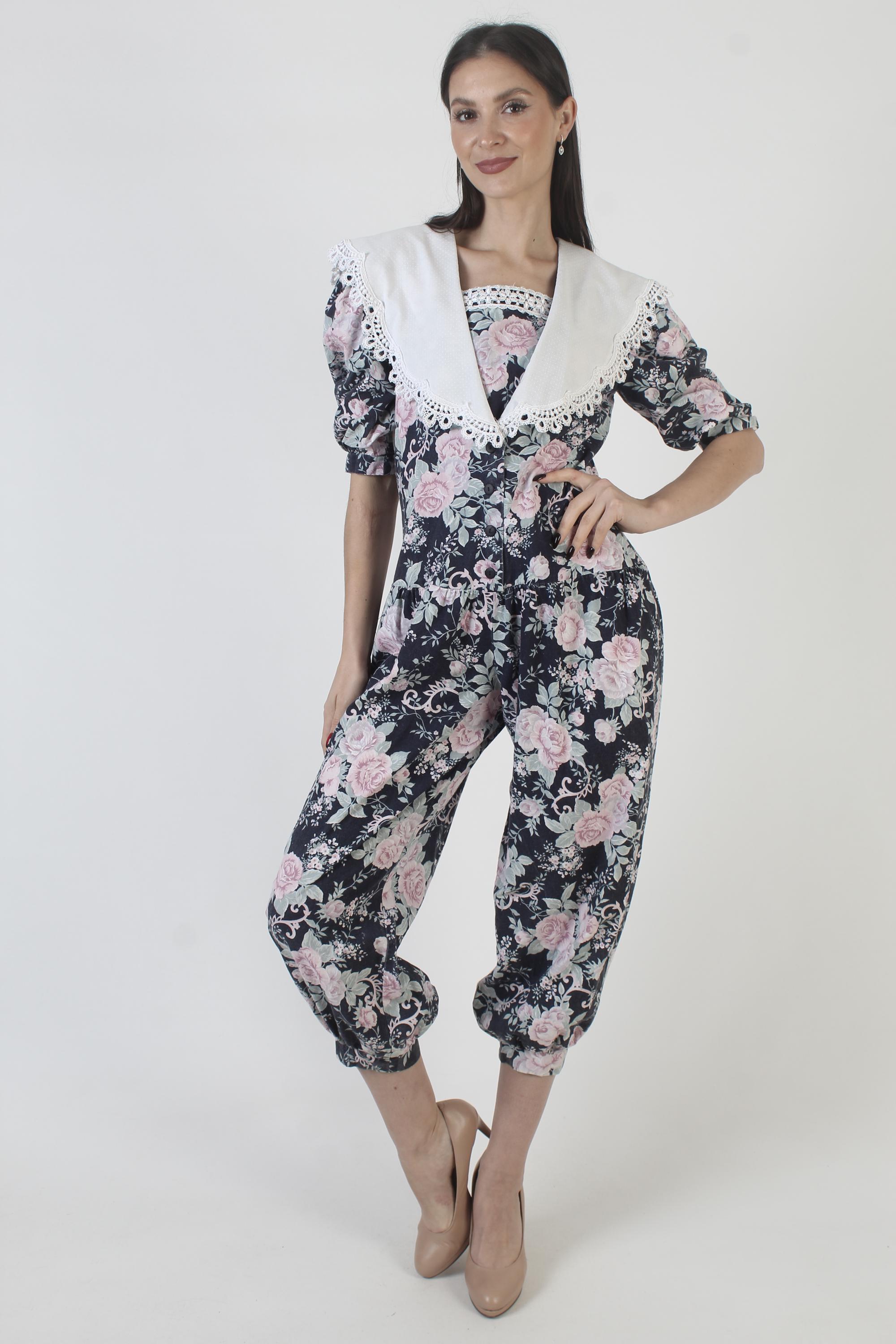 Vintage Gunne Sax Jumpsuit, Jessica Mcclintock Romantic Dress