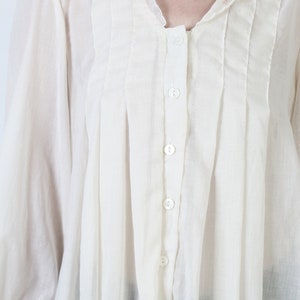 Gunne Sax Blouse Ivory Jessica McClintock Tunic Vintage Victorian Gunnies Embroidered Blouse image 7