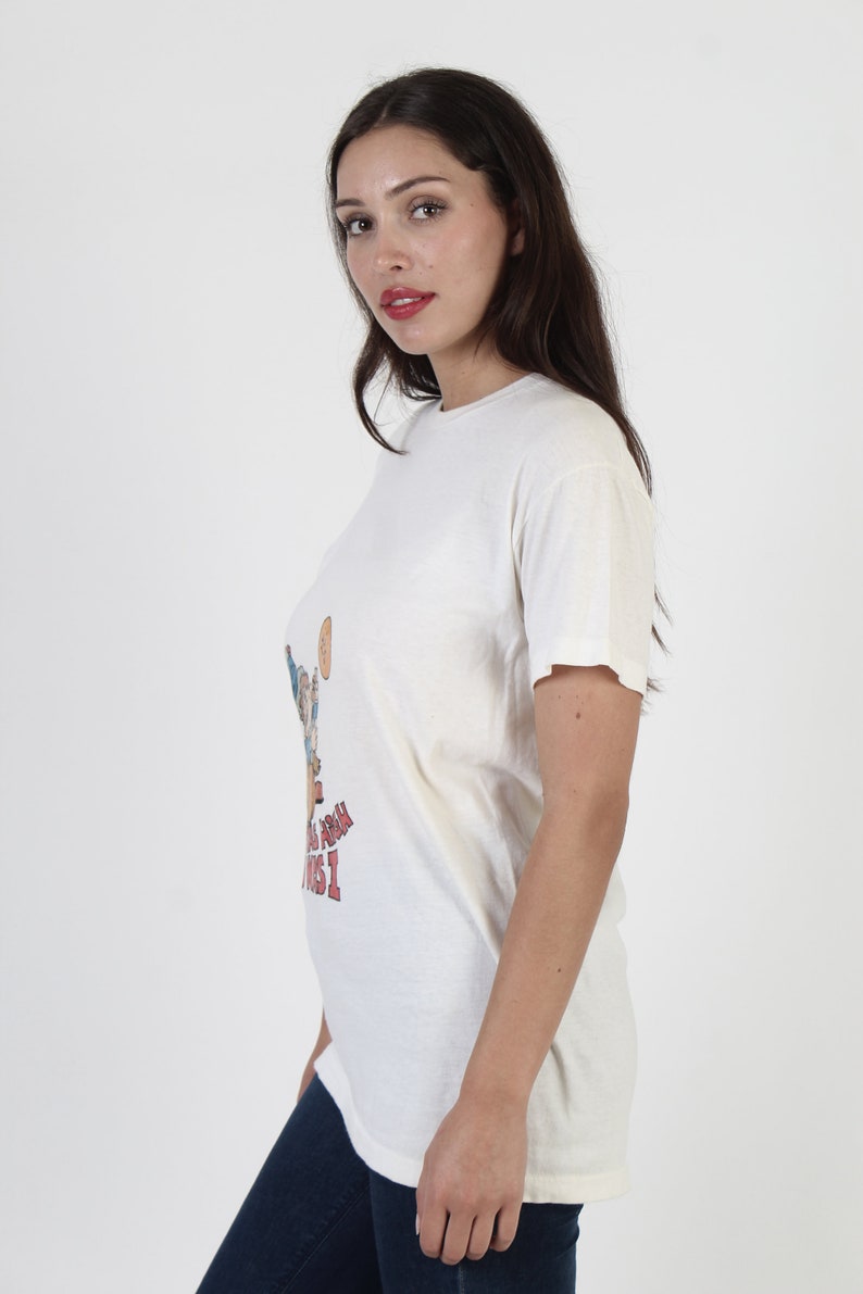 T-shirt militaire DSA 100, t-shirt stoner hippie, col rond blanc des années 60, t-shirt fantaisie des années 70 image 3