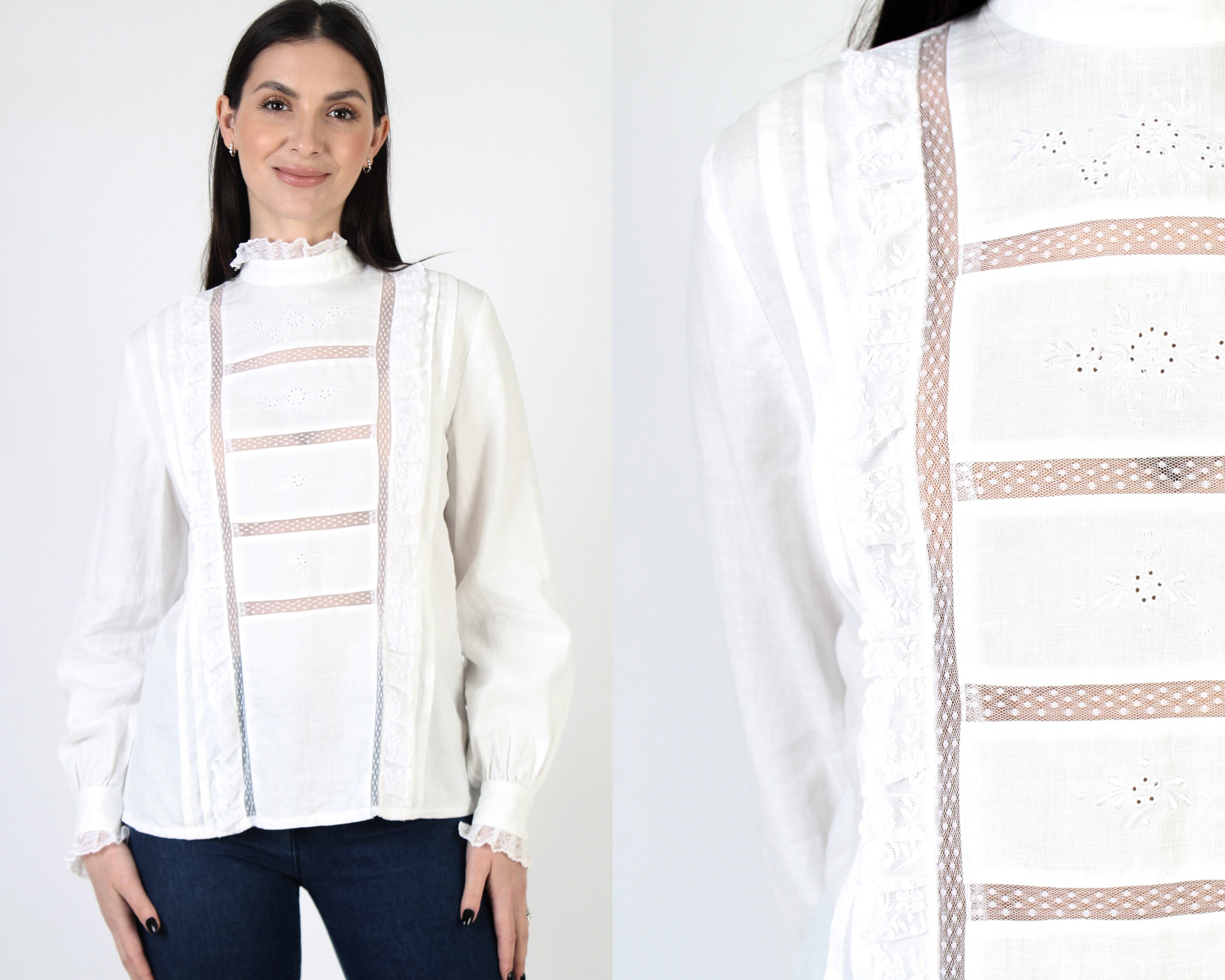 white lace vintage blouse♡ Treat ürself color_2.jpg?x-oss-process=
