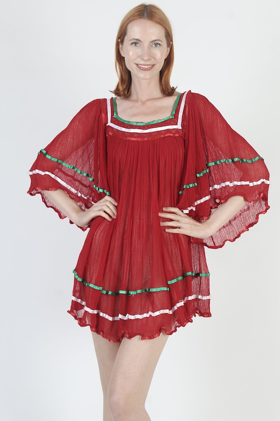 Mexican gauze dress sales