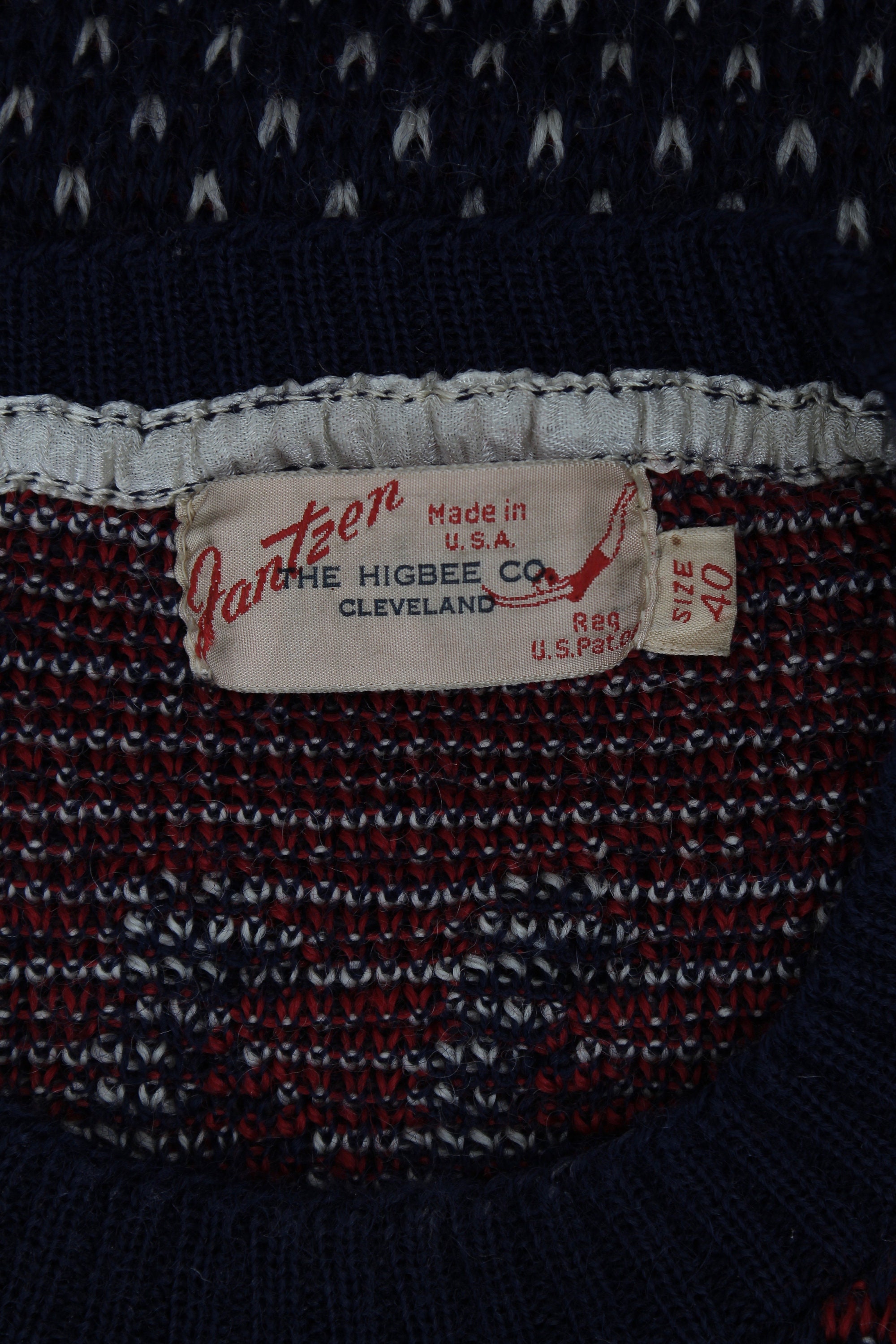 1950s Jantzen Winter Ski Sweater / Navy Knit Polar Bear Jumper | Etsy