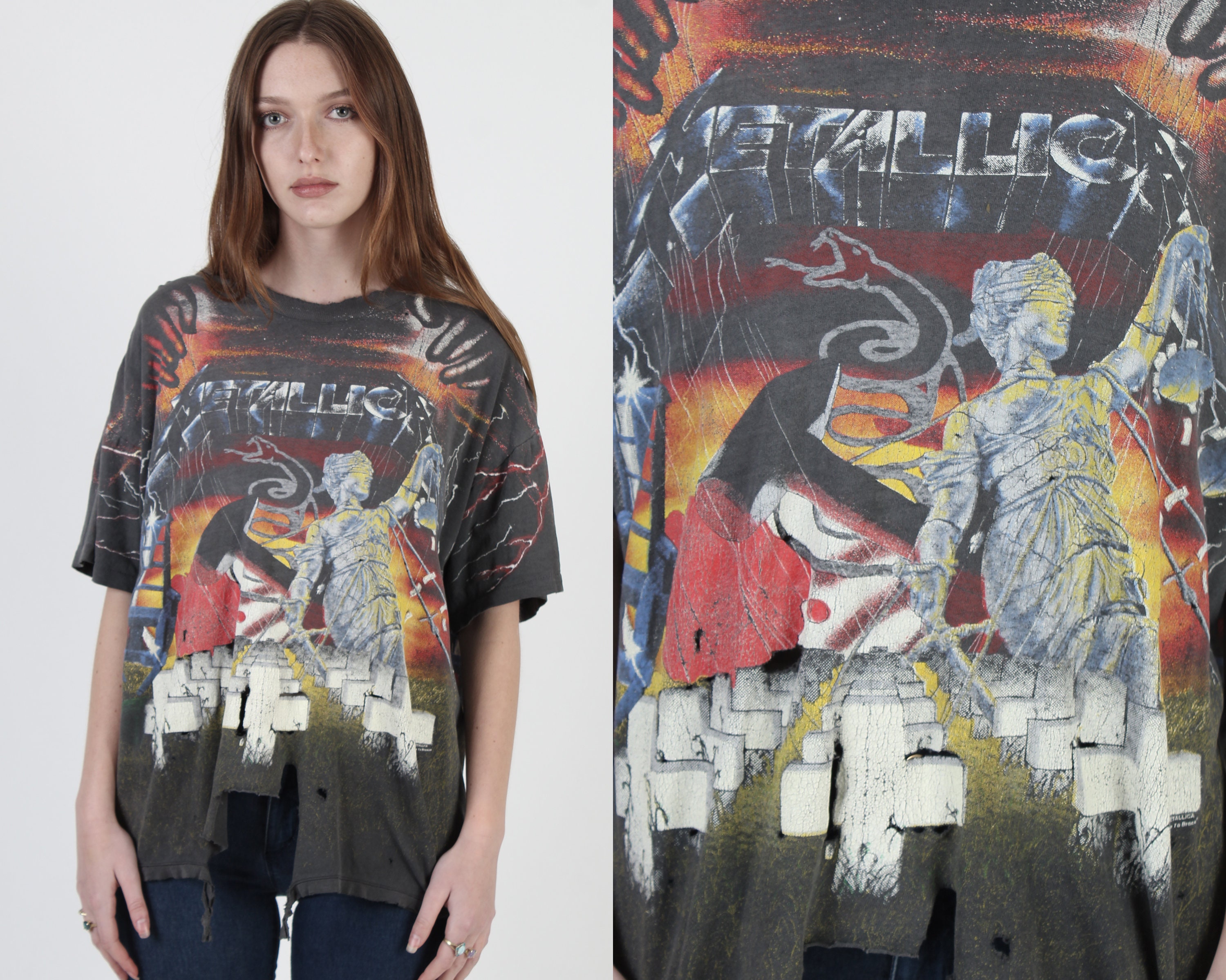Vintage 1991 Metallica T Shirt / All 