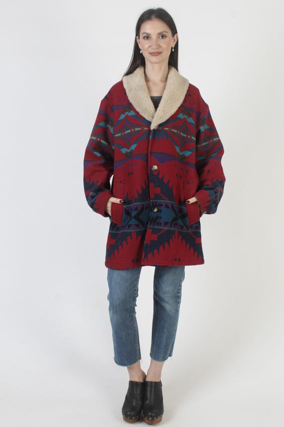 Vintage Pendleton Southwester Coat, Native Americ… - image 2
