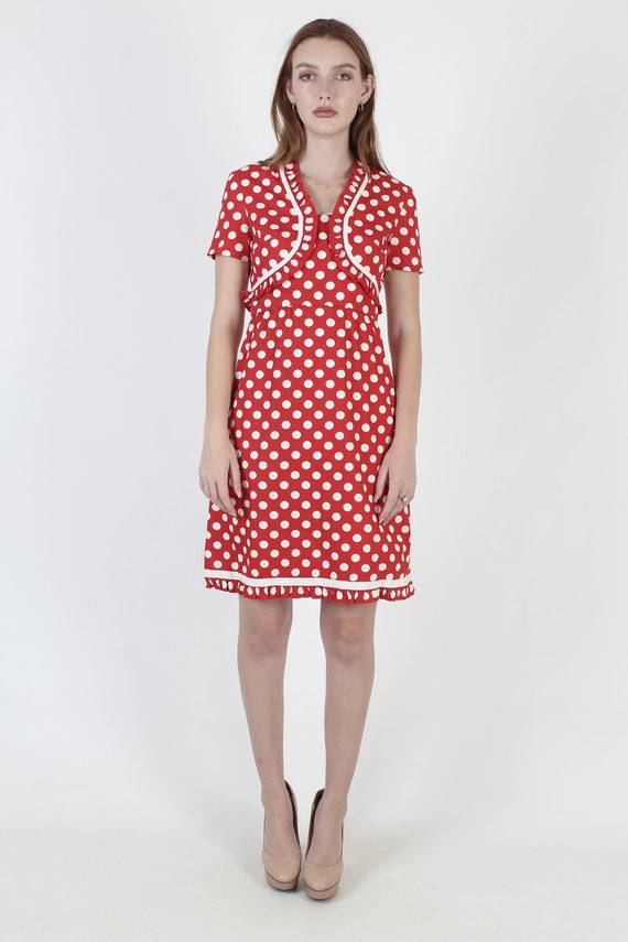 Shannon Rodgers For Jerry Silverman 60s Polka Dot… - image 4