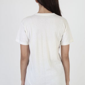 T-shirt militaire DSA 100, t-shirt stoner hippie, col rond blanc des années 60, t-shirt fantaisie des années 70 image 4