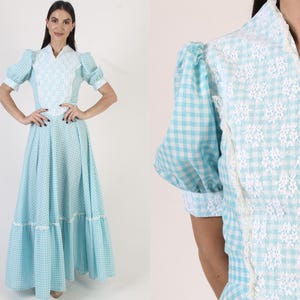 belle blue dress pattern Handmade