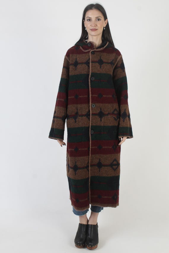 Vintage Woolrich Southwestern Jacket, Reversible Native American