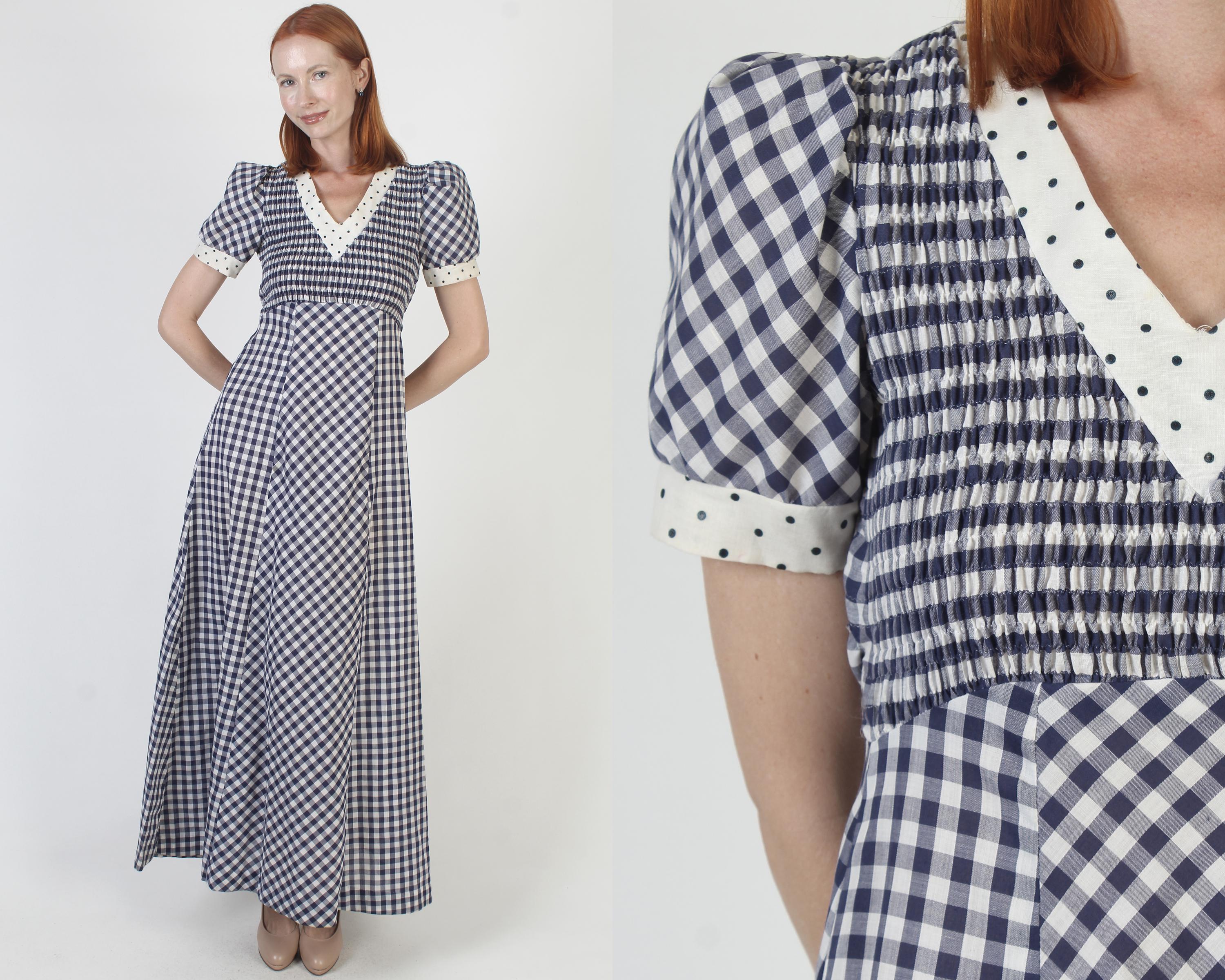 blue buffalo check dress ELSA DRESS  BUFFALO CHECK  Chelsea Mak Clothing