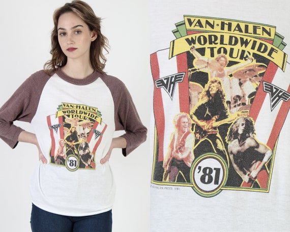 1981 Van Halen Band T Shirt / 80s Van 