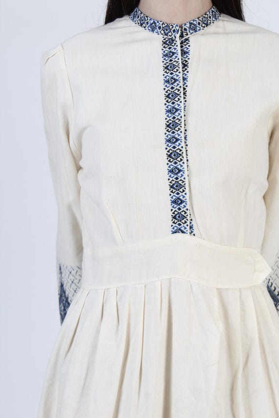 guatemalan embroidered dress SALE Vintage One of A Kind Guatemalan Indigo Tunic Dress Hand Embroide –  Honeywood main image 0