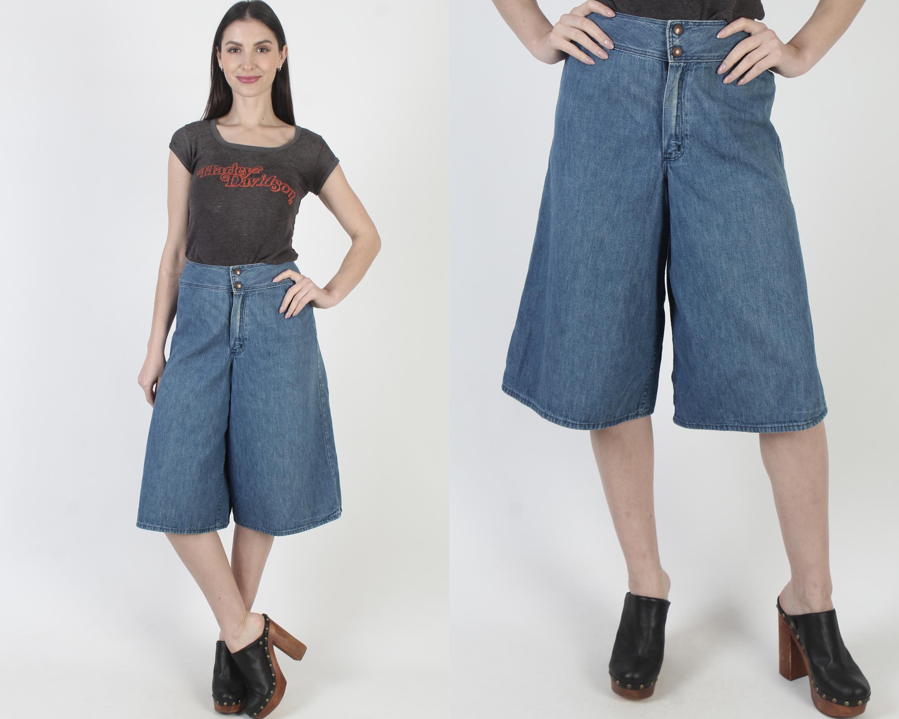 1970s Denim Gauchos - Etsy 1970s Denim Gauchos - Etsy