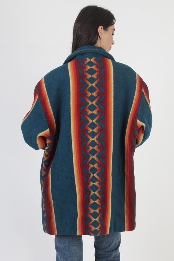 Vintage Pendleton Southwestern Coat, 50s Native A… - image 4