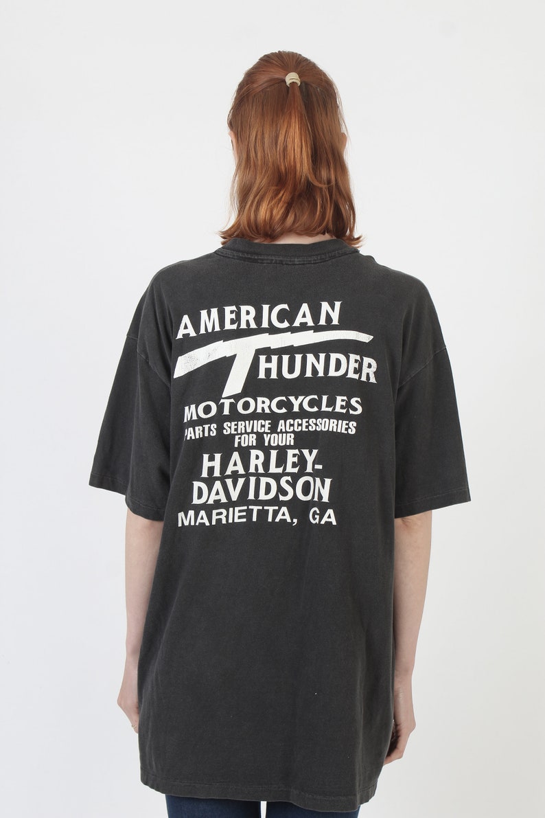 Vintage Easyriders Magazine T-Shirt 90s Harley Davidson Biker Tee 2 Sided Dealer Shop T Shirt XL image 3