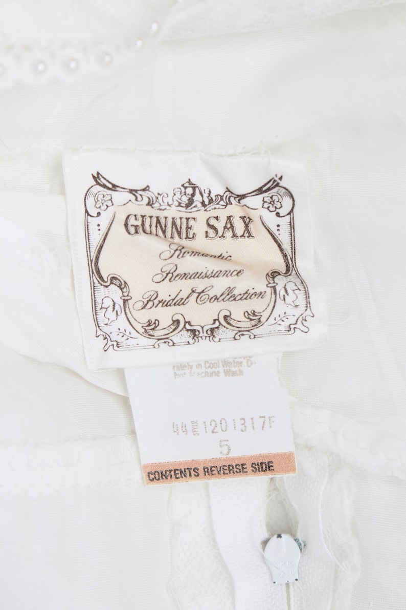 Romantic Renaissance Bridal Collection / Gunne Sax Victorian Maxi Dress / Vintage 70s Wedding Lace Long Gown image 6