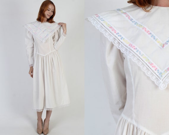 80年代 GUNNE SAX JESSICA McCLINTOCK ドレス Vintage 80s Gunne Sax by Jessica Mcclintock Romantic