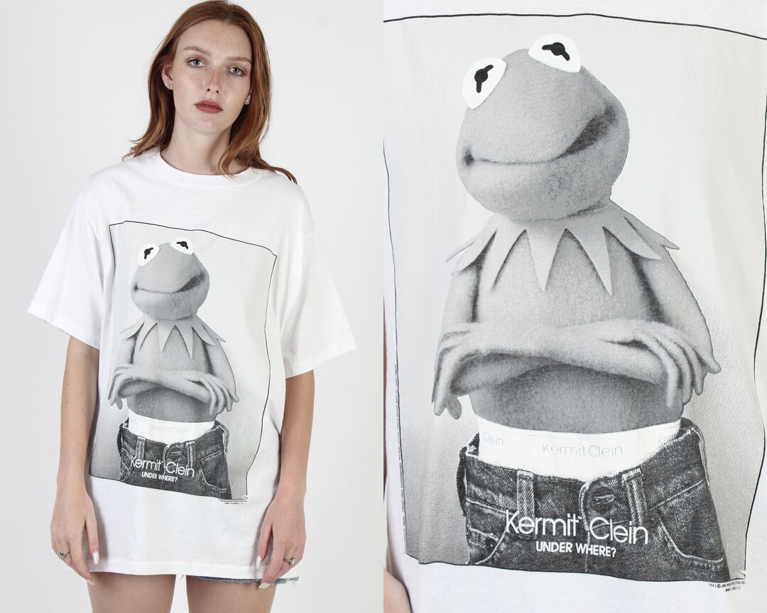 Vintage Changes 90s Kermit Klein Calvin the Frog Muppets Jim