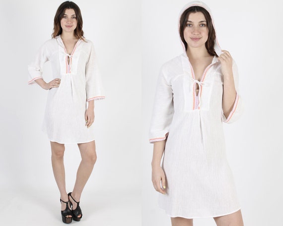 white gauze dress summer