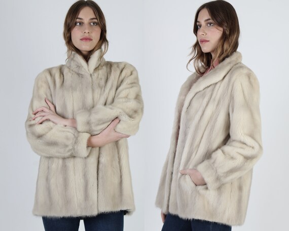 Womens Platinum Mink Coat