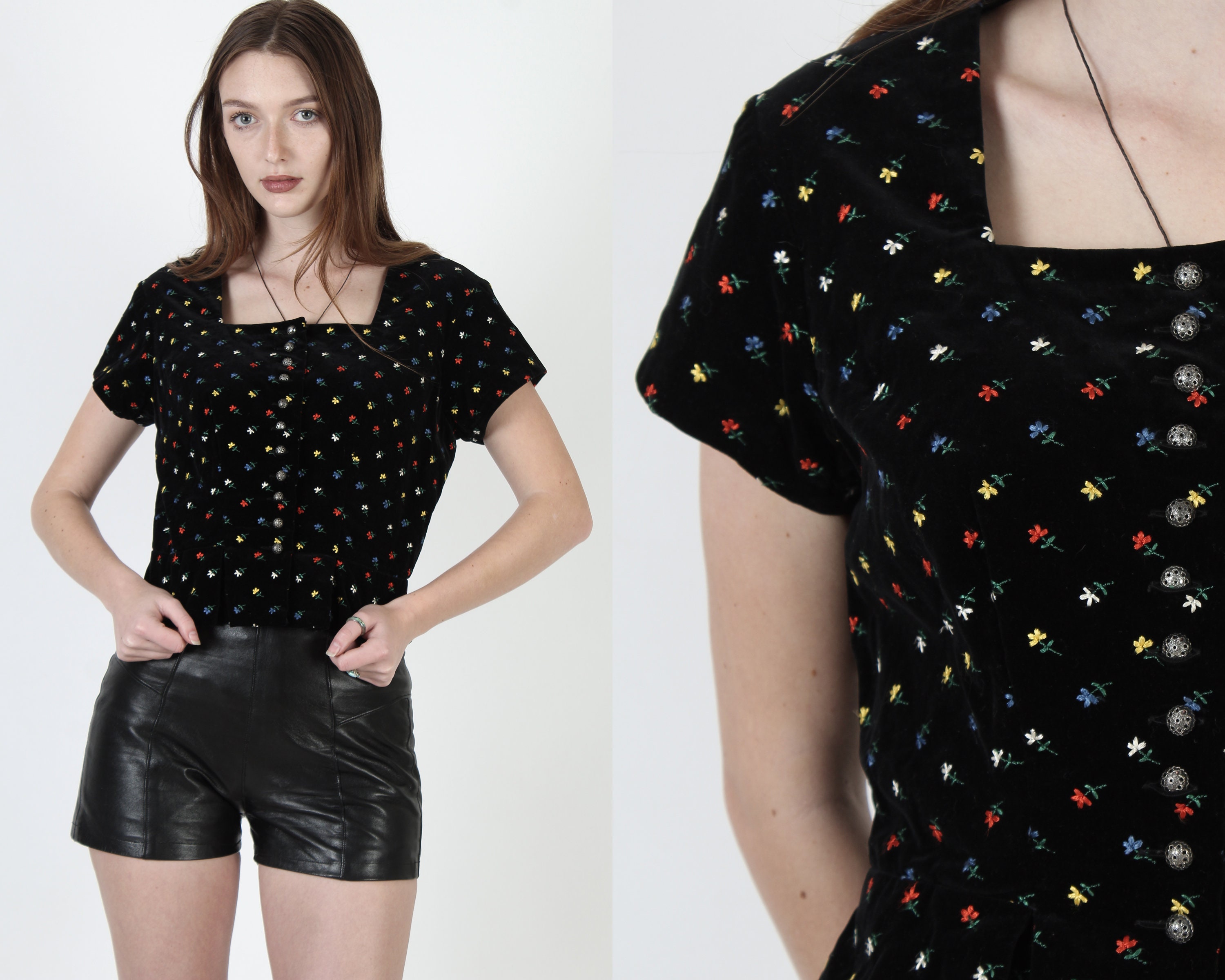 Black Velvet Oktoberfest Blouse 