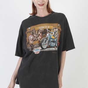 Vintage Easyriders Magazine T-Shirt 90s Harley Davidson Biker Tee 2 Sided Dealer Shop T Shirt XL image 4