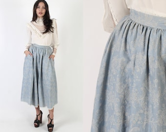 Romantic Gunne Sax By Jessica McClintock Skirt With Pockets