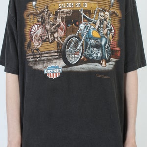 Vintage Easyriders Magazine T-Shirt 90s Harley Davidson Biker Tee 2 Sided Dealer Shop T Shirt XL image 7