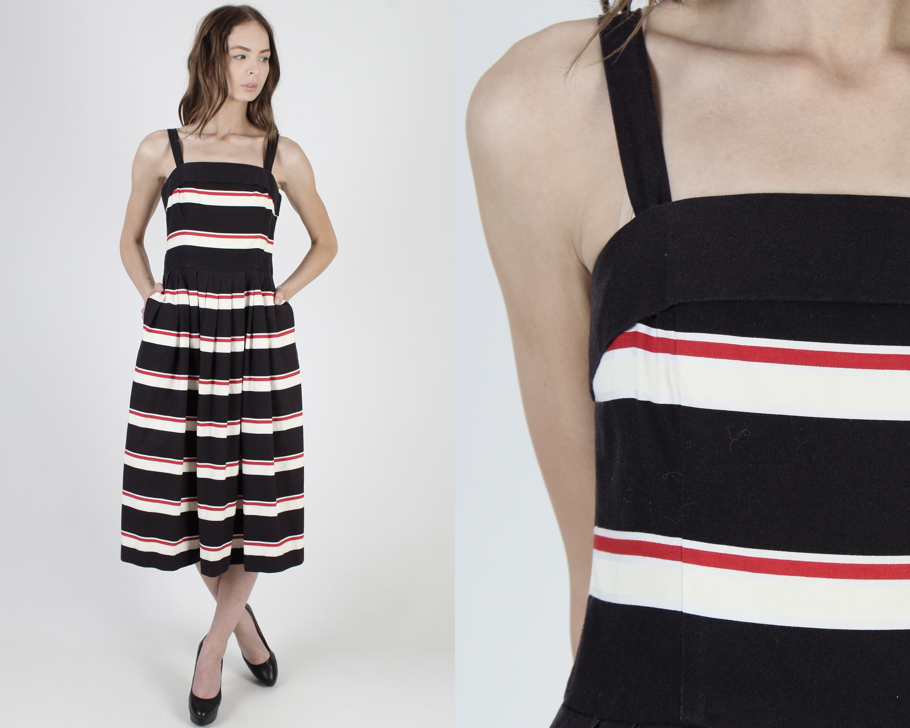 Vintage 70s Lanz Originals Dress / Red 
