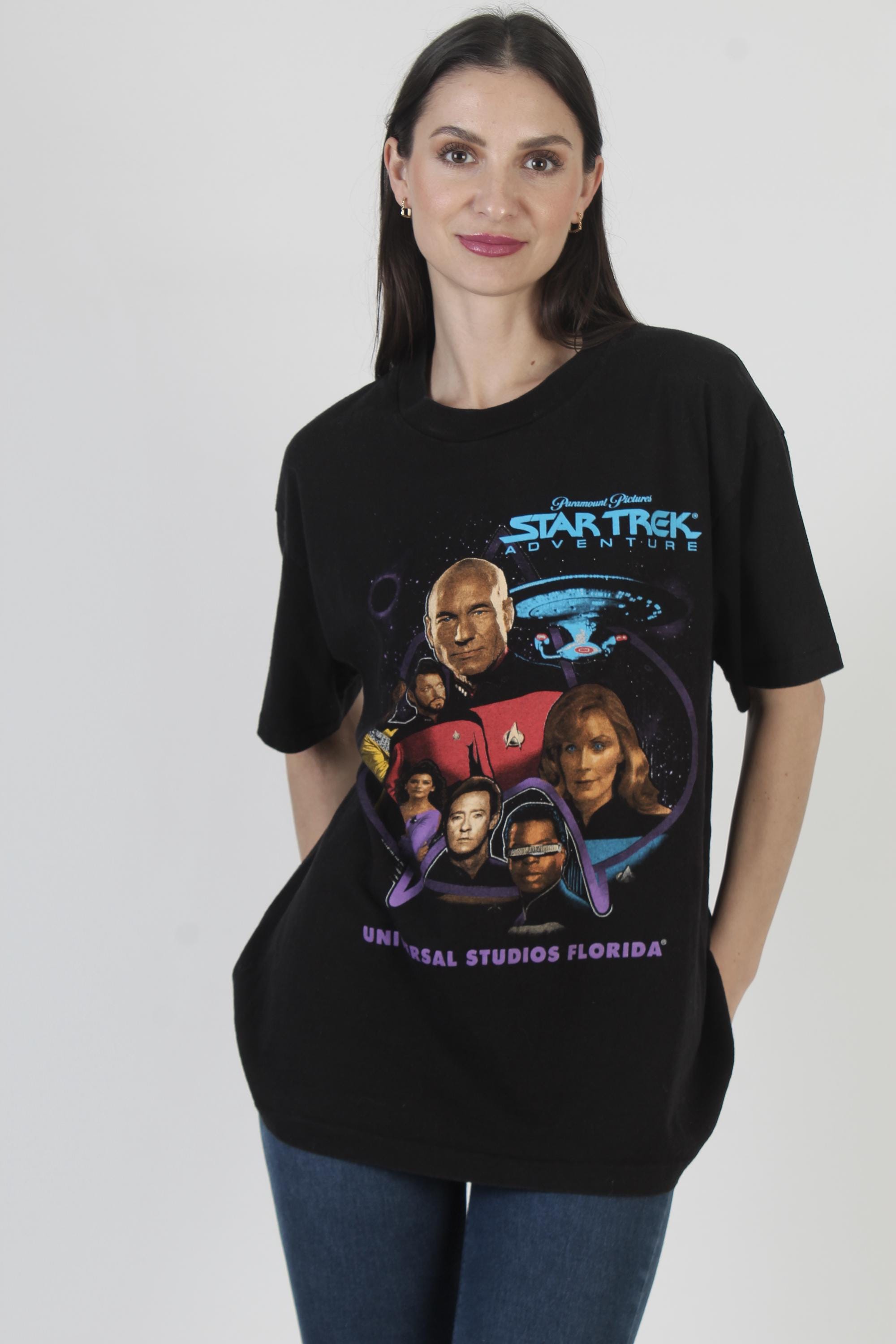 Vintage Star Trek Adventure T-shirt, Universal Studios Tee, 90s TV