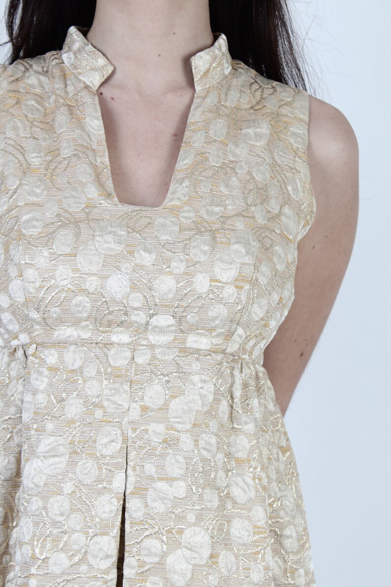 60s Miss Bergdorf Goodman Gold Bridal Dress Vintage Designer Etsy