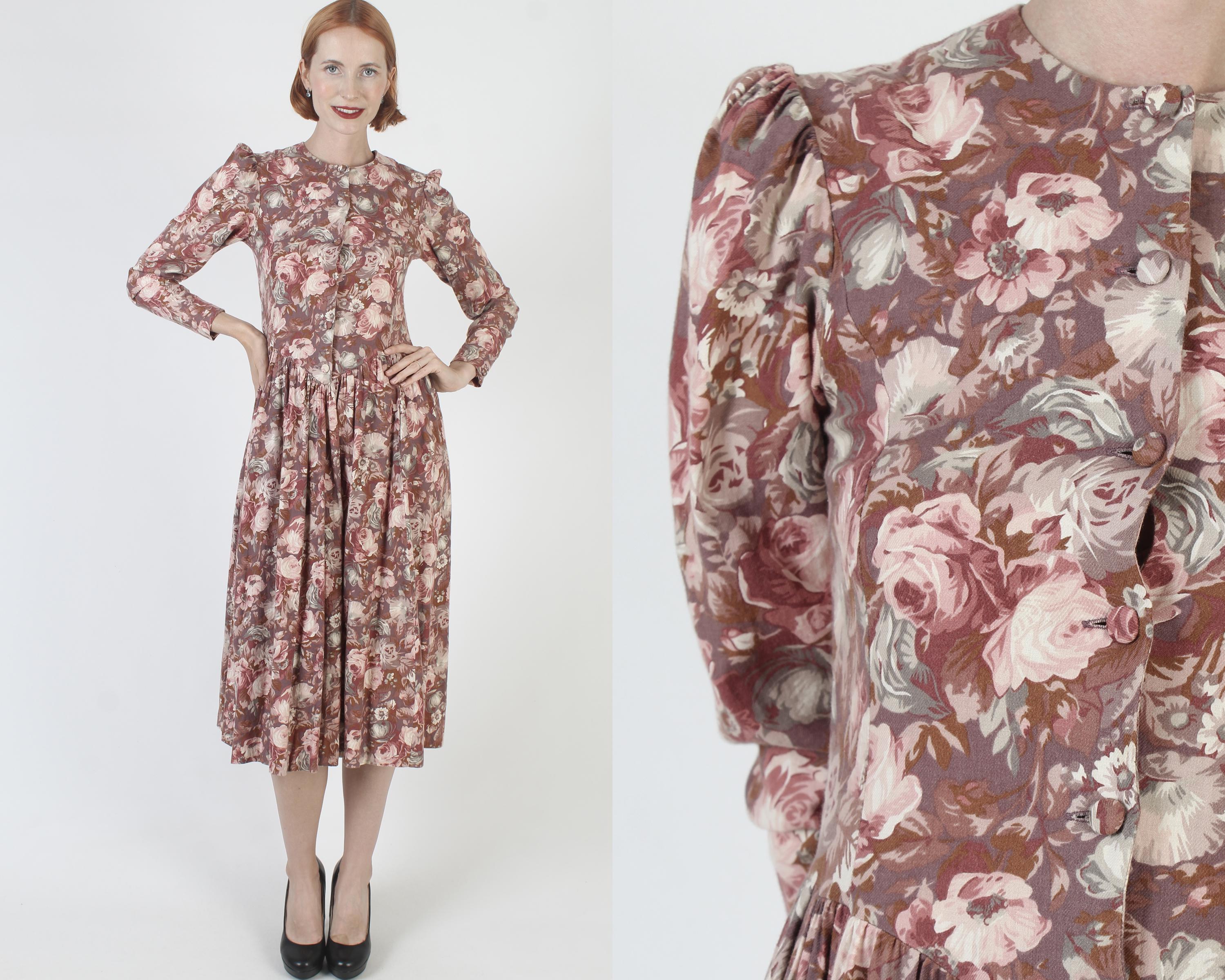 Robe Fleurie Laura Ashley Fille Taille 6 - Style Spécial Occasion à 6 Niveaux - Occasion Très Bon état
