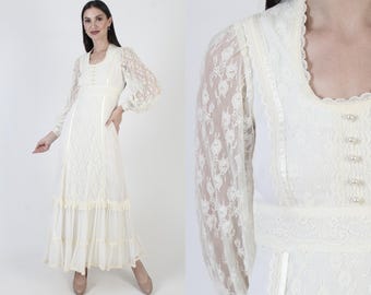 Pink Jessica Mcclintock Dress, Lace Gunne Sax Gown, Victoria Style