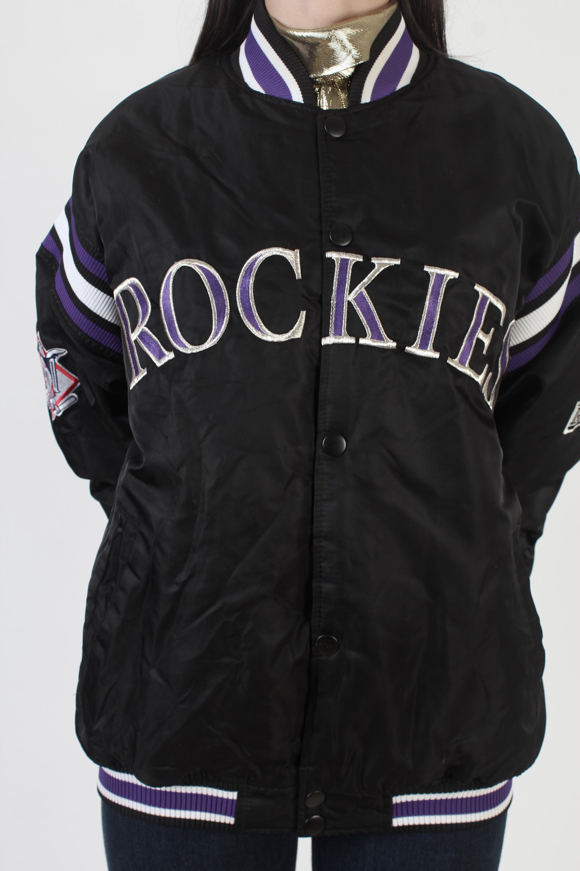 Vintage Rockies Starter Stitched Baseball Jacket Sz. L | eBay