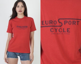 Triumph Motorcycles Made In England T-shirt motard 2 faces M
