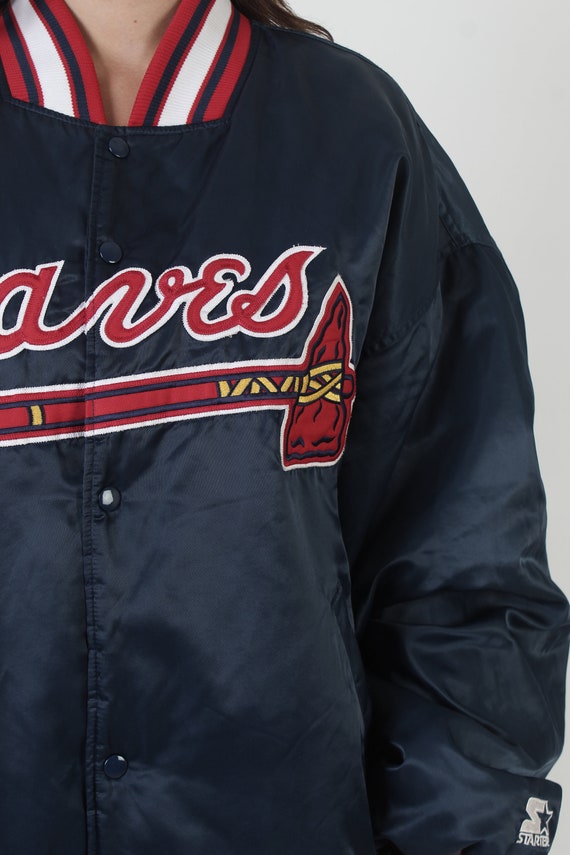 Vintage 90s Atlanta Braves Starter Bomber Jacket 