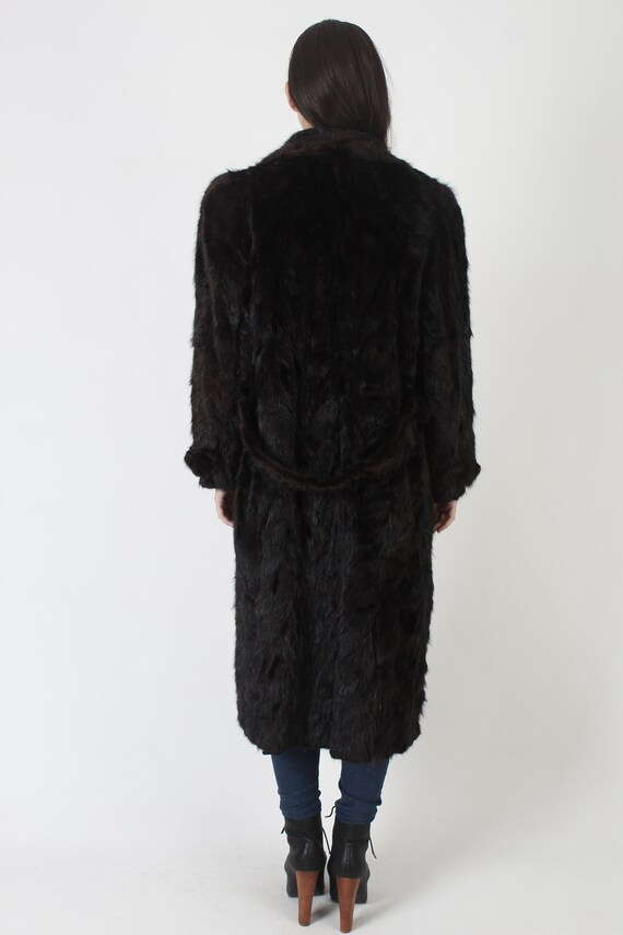 Full Length Mink Coat / 80s Feathered Patchwork Fur J… Gem