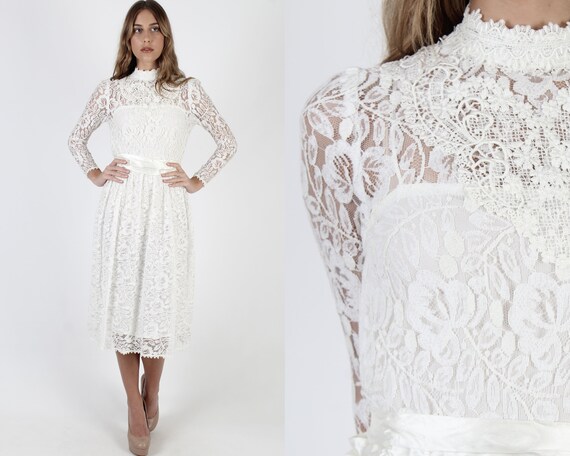 Jessica McClintock Ivory Wedding Dress / Gunne Sax