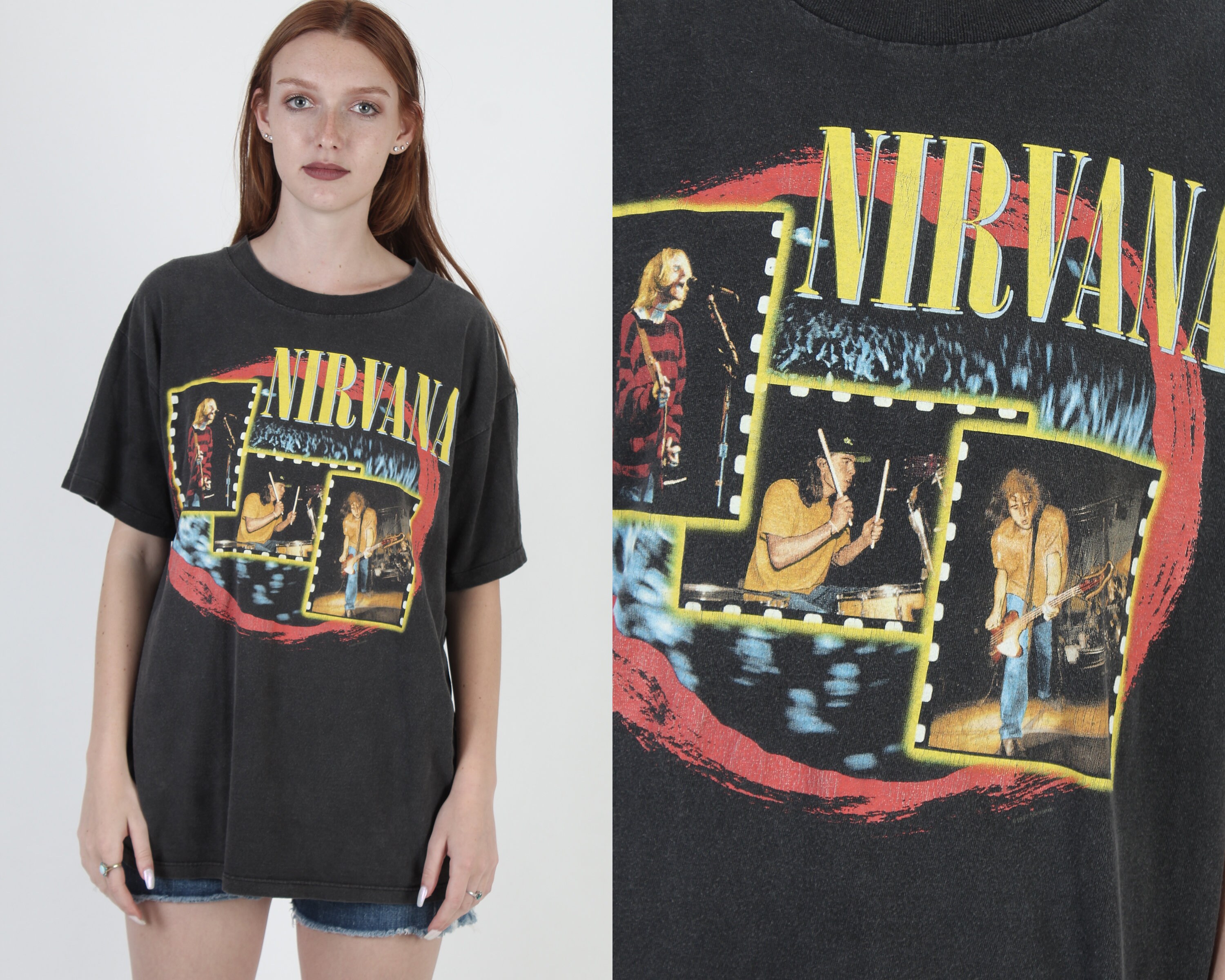 1997 Nirvana T Shirt / 1990s Muddy Banks Tour Tee / 90s Kurt 1997 Nirvana T Shirt / 1990s Muddy Banks Tour Tee / 90s Kurt