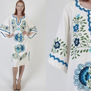 Abito in chiffon con volant - Blu acceso/fiori - DONNA | H&M IT
