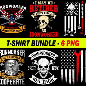 Iron Worker Sublimation PNG, Structural Steel Worker Clipart, Digital Download, Instant T-Shirt Design