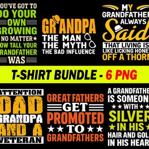 Grandpa PNG, Funny Sublimation Design, Gift Shirt Clipart File
