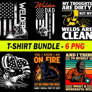 Welder PNG Bundle, Welding Sublimation Design, Digital Download, T-Shirt PNG, Instant Clipart File