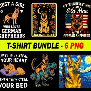 German Shepherd Face PNG, Cute Dog Sublimation Design, T-Shirt Clipart, Instant Download
