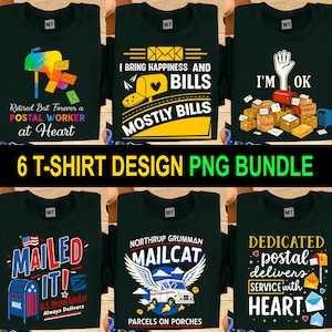 Postal Worker Sublimation PNG, Mail Carrier Clipart, Digital Download, T-Shirt Design, Instant Use