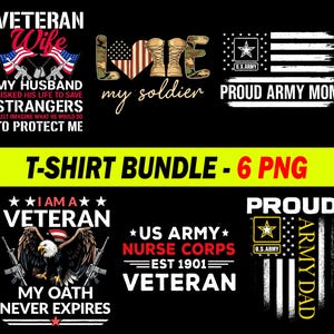 Army Veteran PNG, USA Flag Military Sublimation, Instant Download