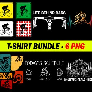 Retro Cycling PNG, Bicycle Sport Sublimation Clipart, Digital T-Shirt Design, Instant Download for Bikers