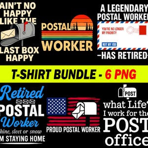 Proud Postal Worker PNG, USPS Mail Carrier Sublimation Clipart, Digital File, Instant T-Shirt Design