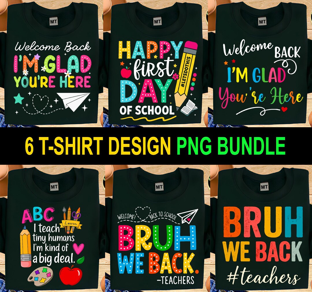 Teacher PNG Bundle: Back to School Sublimation Designs (digital ...