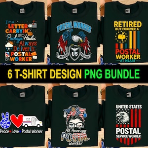 Postal Worker PNG Bundle, Mail Carrier Sublimation Design, Digital Download, T-Shirt Clipart, Instant Download